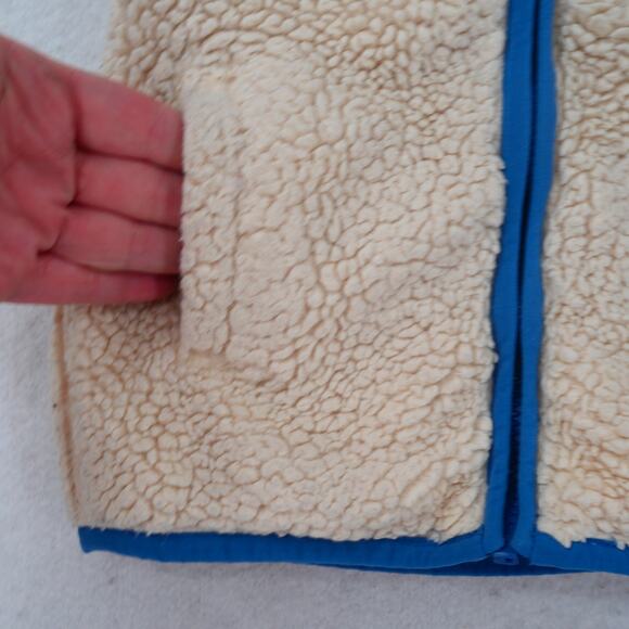 Mini Boden Cosy High Pile Sherpa Fleece Vest Girl's 3-4 yrs Full Zip Pockets - Picture 3 of 10